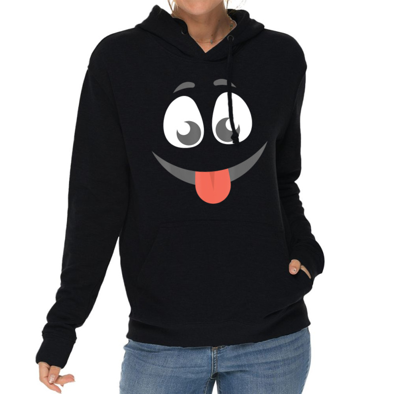 Halloween Tongue Out Emoticon Face Group Costume Lightweight Hoodie by cm-arts | Artistshot