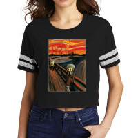 Music-retro-the-scream-by-edvard-munch-funny-graphic-gift- Scorecard Crop Tee | Artistshot