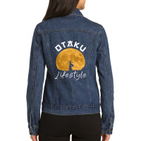 Otaku Lifestyle Nobility Samurai Gift Idea For Manga Lovers Ladies Denim Jacket | Artistshot