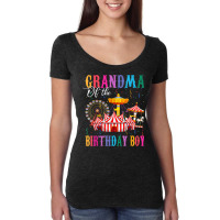 Grandma Of The Birthday Boy Ringmaster Circus Birthday Party T Shirt Women's Triblend Scoop T-shirt | Artistshot