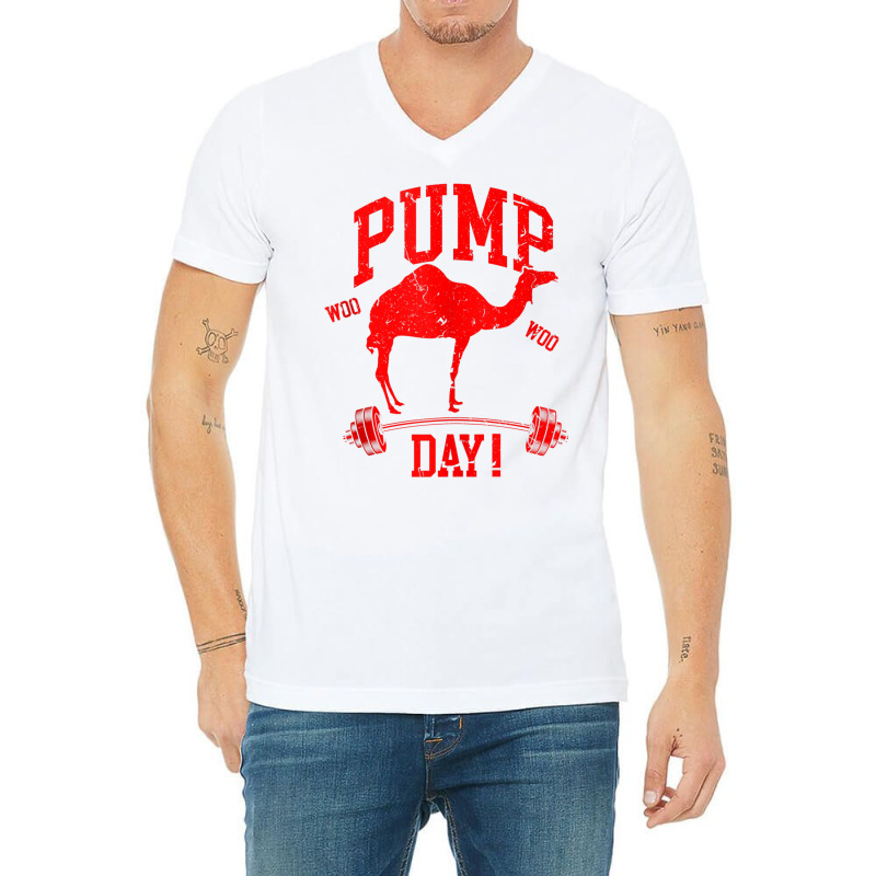 Funny Pump Day Hump Day Camel Weight Lifting Training Gym Tank Top V-neck Tee | Artistshot