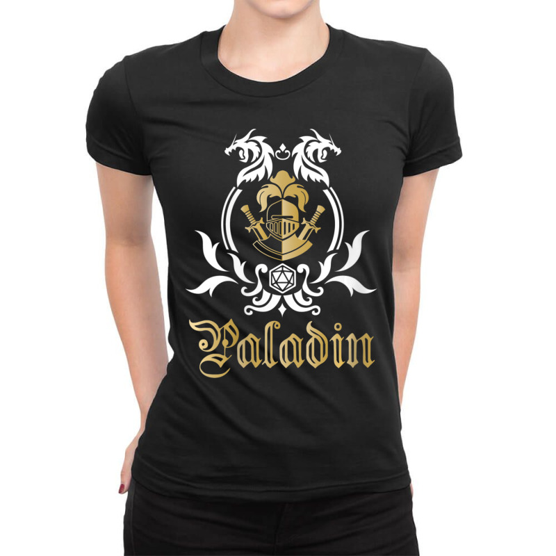 Paladin Class Dungeons And Rpg Dragons Ladies Fitted T-Shirt by PhanBo | Artistshot