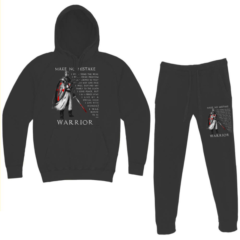 Knight Templar  Make No Mistake  The Crusader Hoodie & Jogger Set | Artistshot