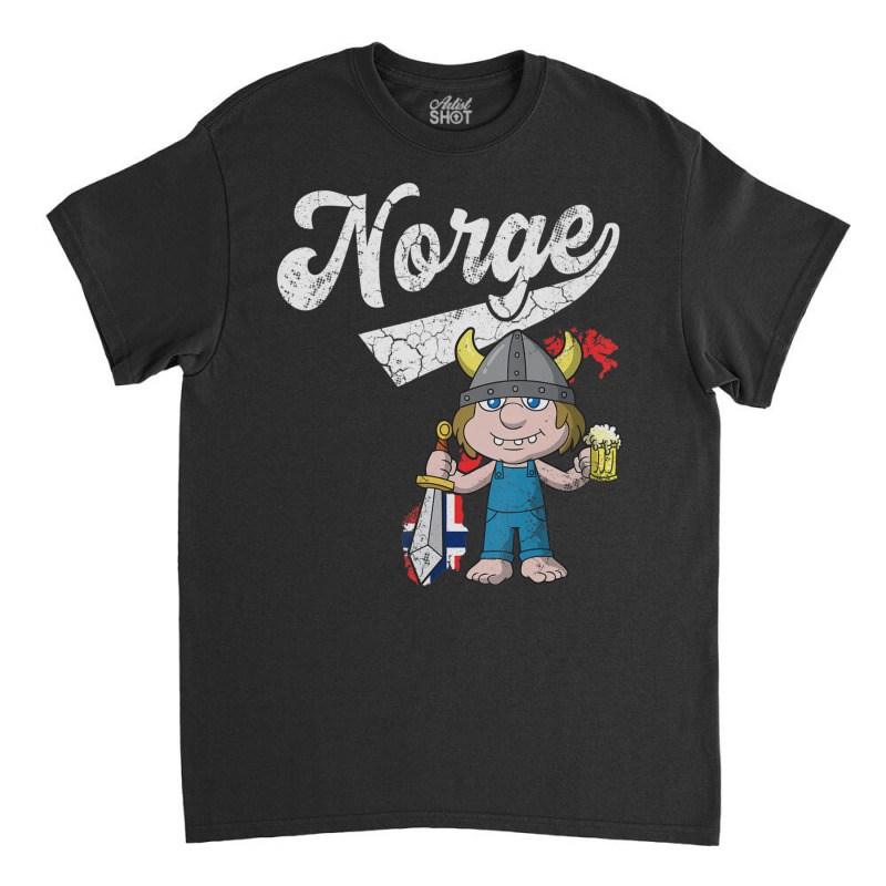 Norge Norway Norwegian Troll Classic T-shirt by Sheppard Karena | Artistshot