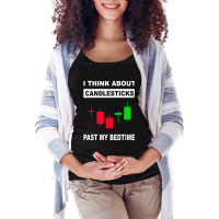 Stock Market Stock Trading Candlestick Maternity Scoop Neck T-shirt | Artistshot