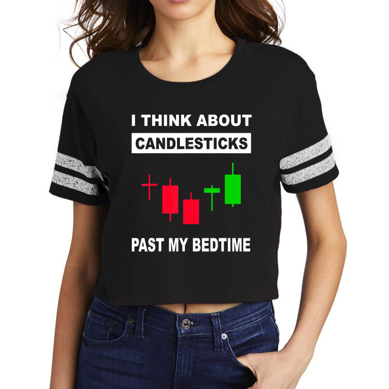 Stock Market Stock Trading Candlestick Scorecard Crop Tee by cm-arts | Artistshot