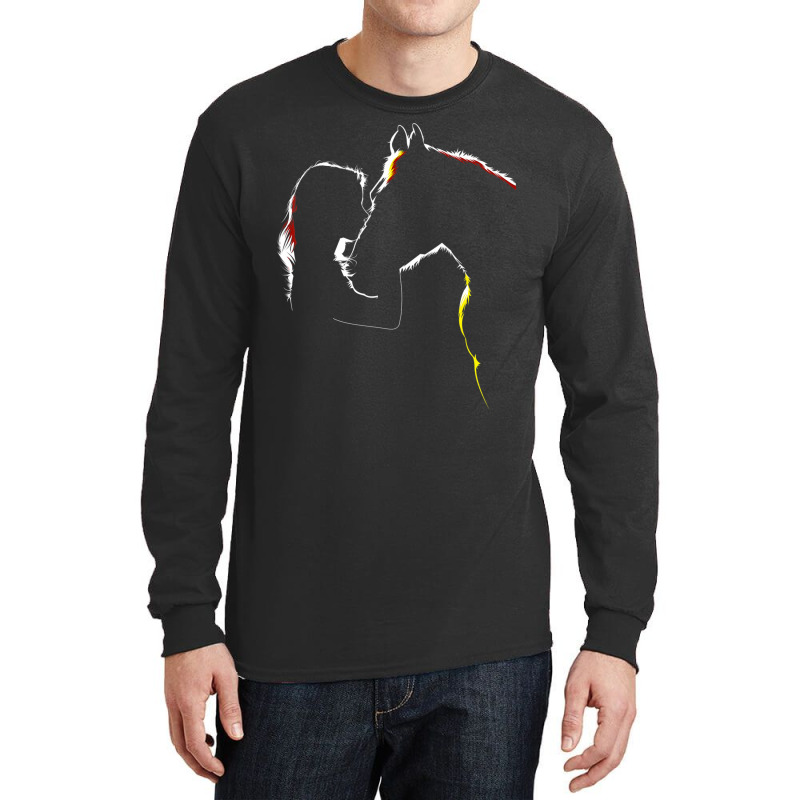 Horse For Ladies Horse Related Long Sleeve Shirts by cm-arts | Artistshot