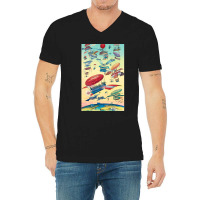 Openings-of-the-panama-canals- V-neck Tee | Artistshot