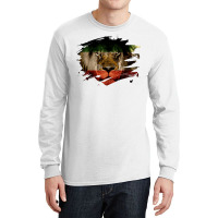 Persia Flag & African Lion Picture   Persian Pride Pullover Hoodie Long Sleeve Shirts | Artistshot