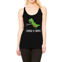 Lacrosse Lax Player Dinosaur Dino Lover Sport Racerback Tank | Artistshot