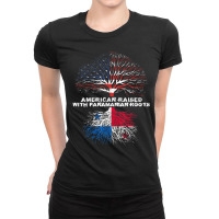 American Raised With Panamanian Roots Panama Ladies Fitted T-shirt | Artistshot