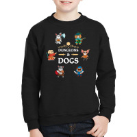 Tabletop Gamer Dogs Rpg D20 Dice Fantasy Roleplaying Gaming Youth Sweatshirt | Artistshot