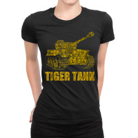 Tank Tiger I German Germany World War 2 Army Tank Top Ladies Fitted T-shirt | Artistshot