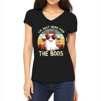 I'm Just Here For The Boos Halloween Outfit Women Women's V-neck T-shirt | Artistshot