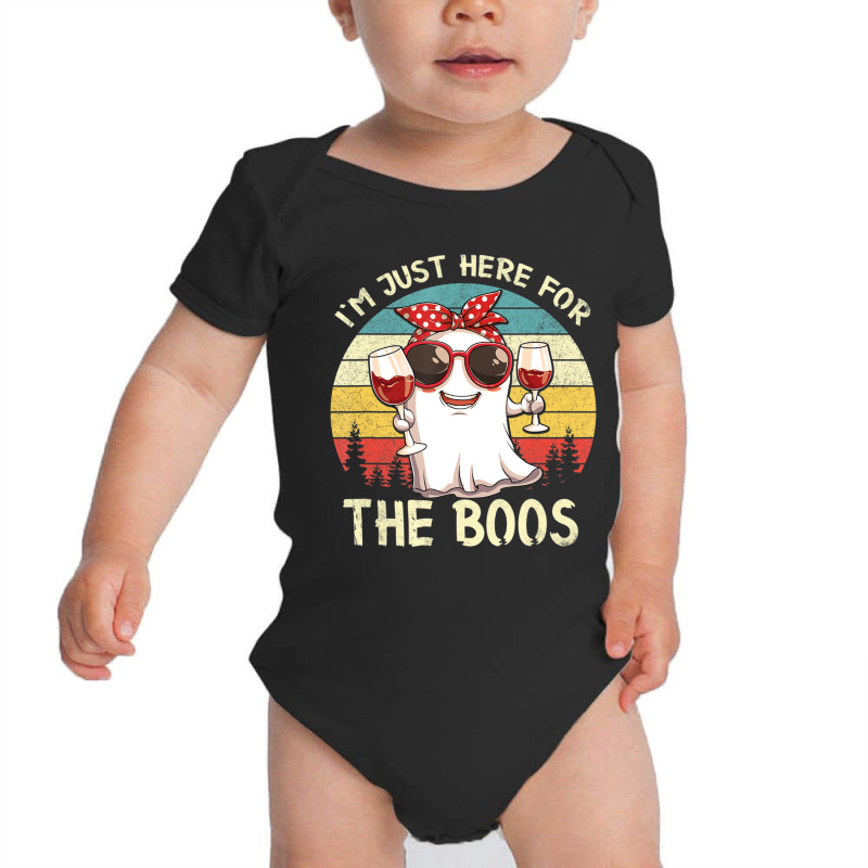 I'm Just Here For The Boos Halloween Outfit Women Baby Bodysuit | Artistshot