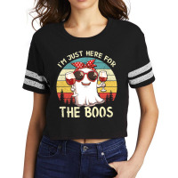 I'm Just Here For The Boos Halloween Outfit Women Scorecard Crop Tee | Artistshot