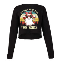 I'm Just Here For The Boos Halloween Outfit Women Cropped Sweater | Artistshot