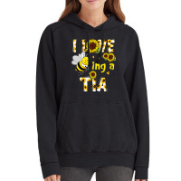 I Love Being A Tia Sunflower Bee, Mother's Day Vintage Hoodie | Artistshot