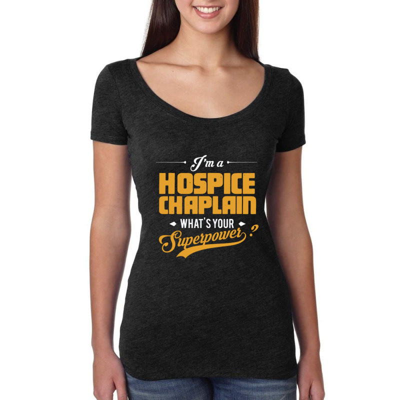 Hospice Chaplain Women's Triblend Scoop T-shirt by cm-arts | Artistshot