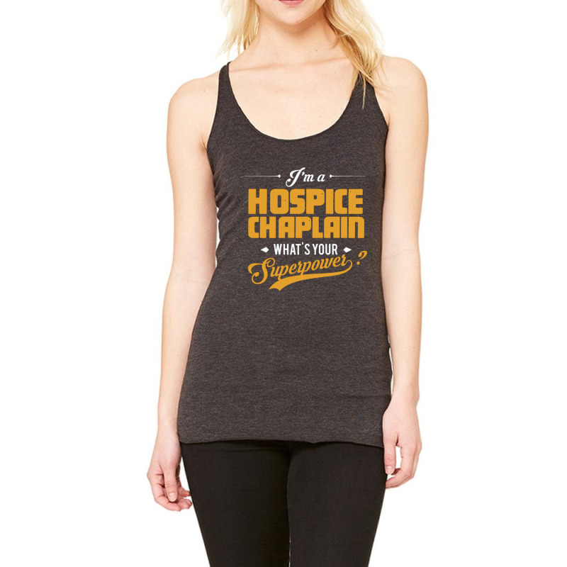 Hospice Chaplain Racerback Tank by cm-arts | Artistshot