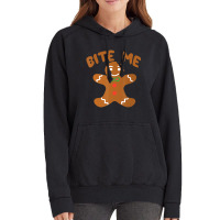 Bite Me Gingerbread Tshirt- Great Thanksgiving Vintage Hoodie | Artistshot