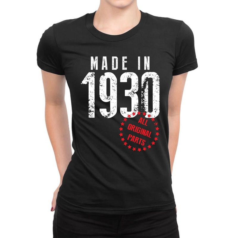 Made In 1930 All Original Parts Ladies Fitted T-shirt | Artistshot