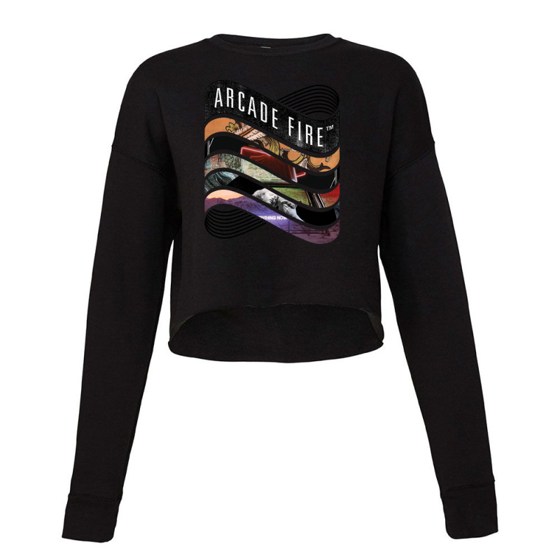 Arcade Fire - Discography Essential 1 Cropped Sweater by TimothyPickard | Artistshot