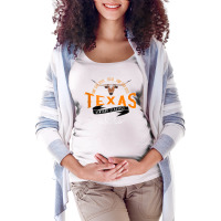 Vintage Classic Style Texas Lone Star Longhorn Design Tank Top Maternity Scoop Neck T-shirt | Artistshot