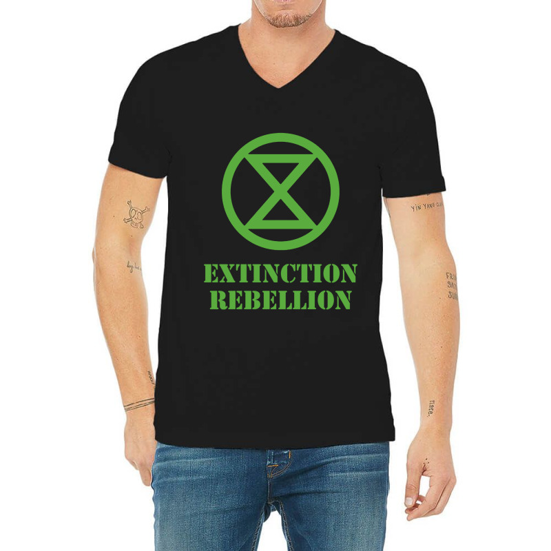 Extinction V-neck Tee | Artistshot