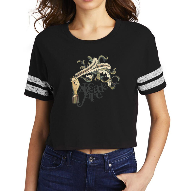 Arcade Fire - Funeral Classic Scorecard Crop Tee by DebbieElliott | Artistshot