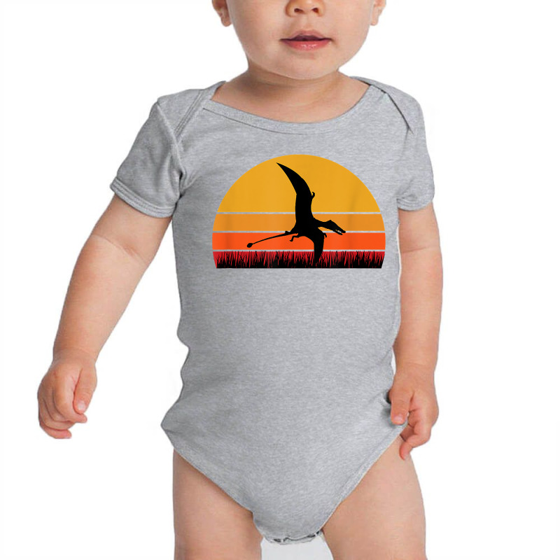 Pterodactyl Jurassic Dinosaur Dinos Archeologist Archeology T Shirt Baby Bodysuit by cm-arts | Artistshot