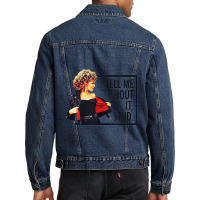 Grease Tell Me About It Stud Men Denim Jacket | Artistshot