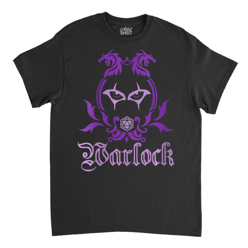 Warlock Class Emblem Dungeons And Rpg Dragons Classic T-shirt by PhanBo | Artistshot