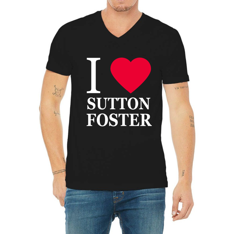 I Heart Sutton Foster 2 V-Neck Tee by cm-arts | Artistshot