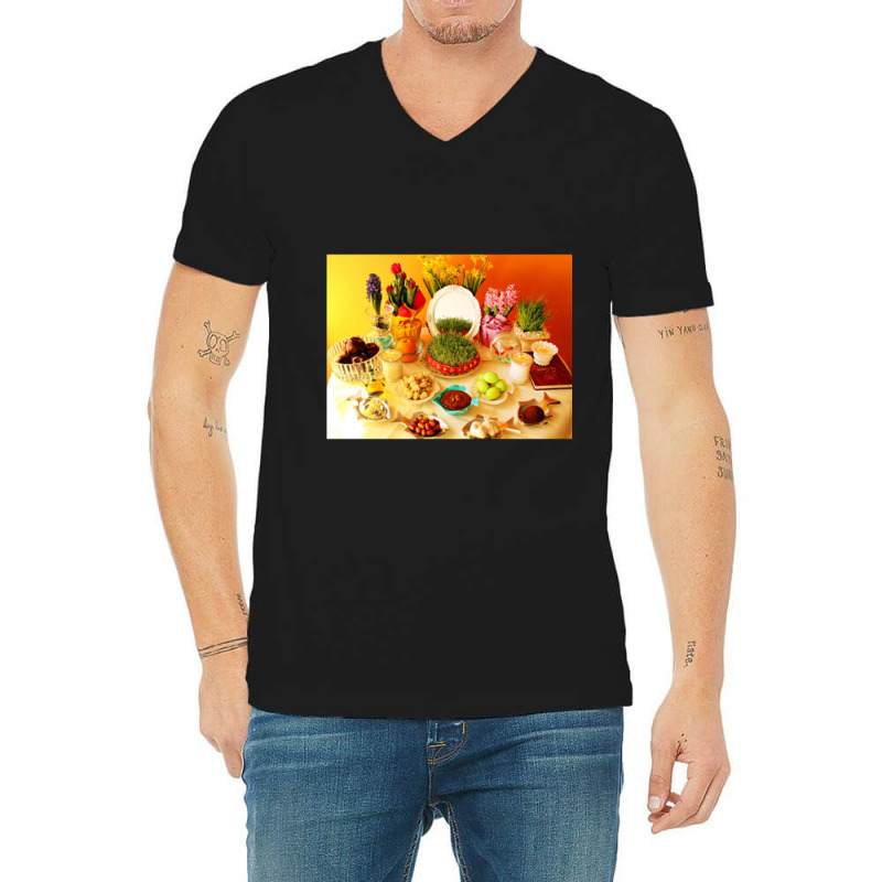 Nowruz V-Neck Tee by DHEERAJGOODWIN | Artistshot