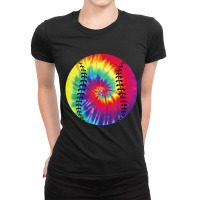 Baseball Tie Dye Rainbow Kids Boys Teenage Men Girls Ladies Fitted T-shirt | Artistshot