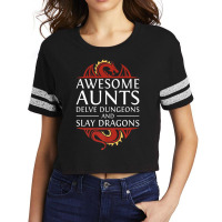 Awesome Aunts Delve Dungeons And Slay Dragons Rpg Gaming Scorecard Crop Tee | Artistshot