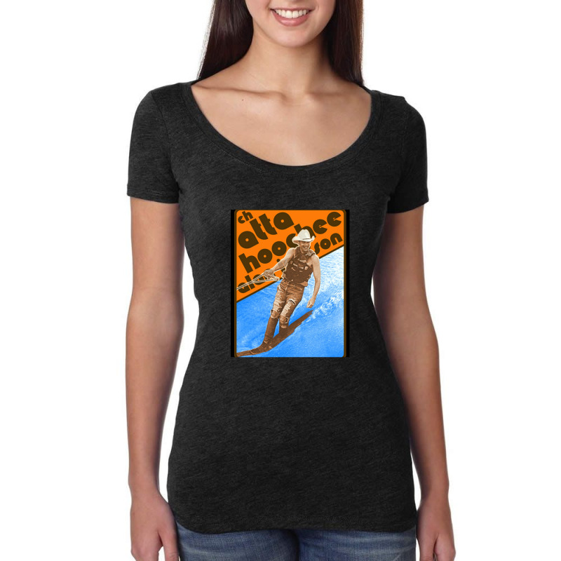 Alan Jackson Chattahoochee Waterskiing Retro Women's Triblend Scoop T-shirt by KristyMelton | Artistshot