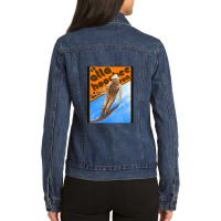 Alan Jackson Chattahoochee Waterskiing Retro Ladies Denim Jacket | Artistshot