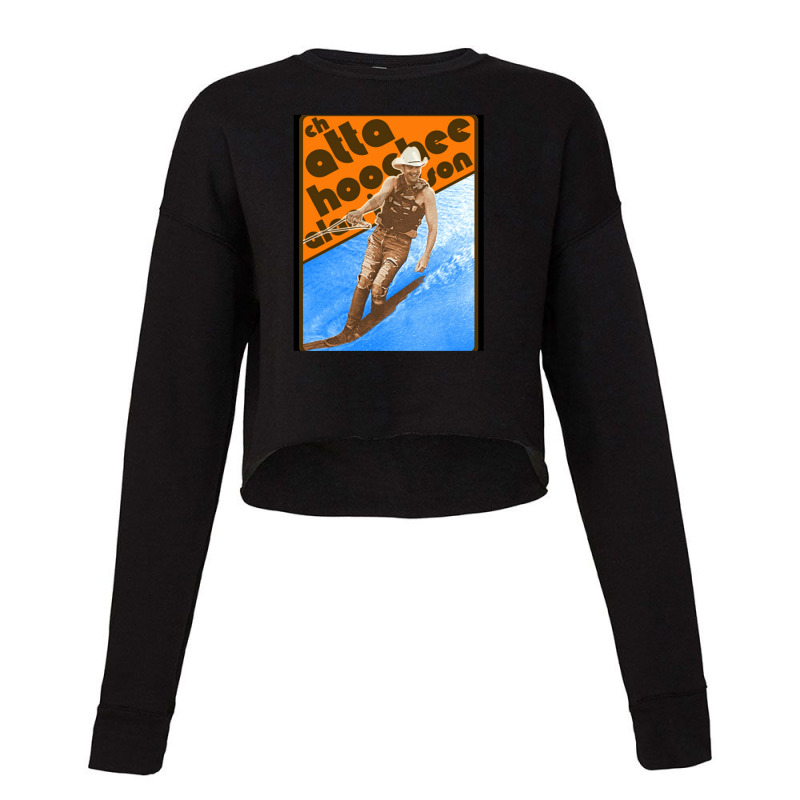 Alan Jackson Chattahoochee Waterskiing Retro Cropped Sweater by KristyMelton | Artistshot