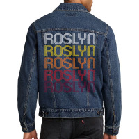 Roslyn, Ny Vintage Style New York Men Denim Jacket | Artistshot