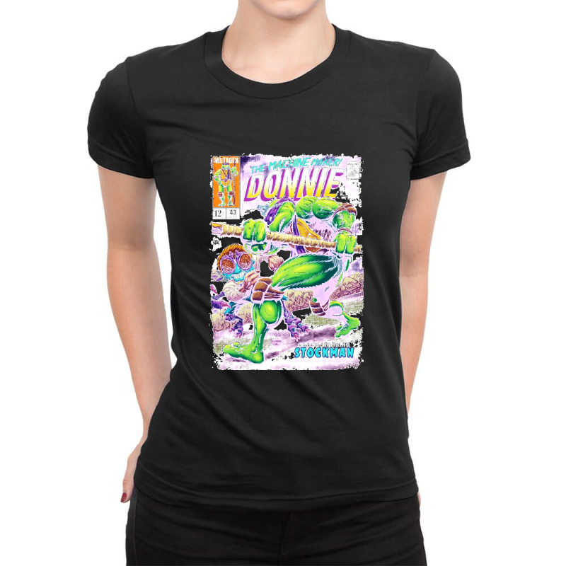 The-machine-maker-tshirt---the-machine-maker-donnie-tshirt- Ladies Fitted T-Shirt by cm-arts | Artistshot