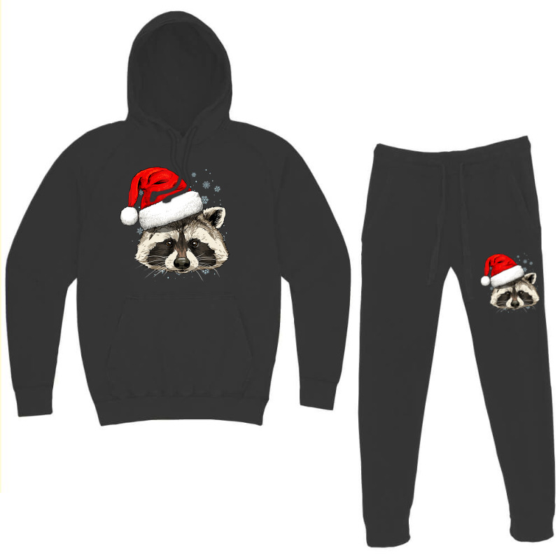 Raccoon Spirit Animal Christmas Raccoon Ringtails Lovers Hoodie & Jogger Set | Artistshot