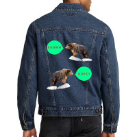 Russian Partial Alphabet Quotes Men Denim Jacket | Artistshot