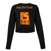 Inscryption Psychological Horror Black Cat Card Game Halloween Scary S Cropped Sweater | Artistshot