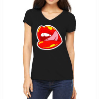 Lips Women's V-neck T-shirt | Artistshot