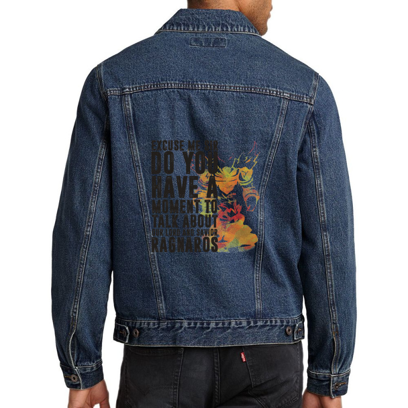 Ragnaros-game Wordart Men Denim Jacket by cm-arts | Artistshot