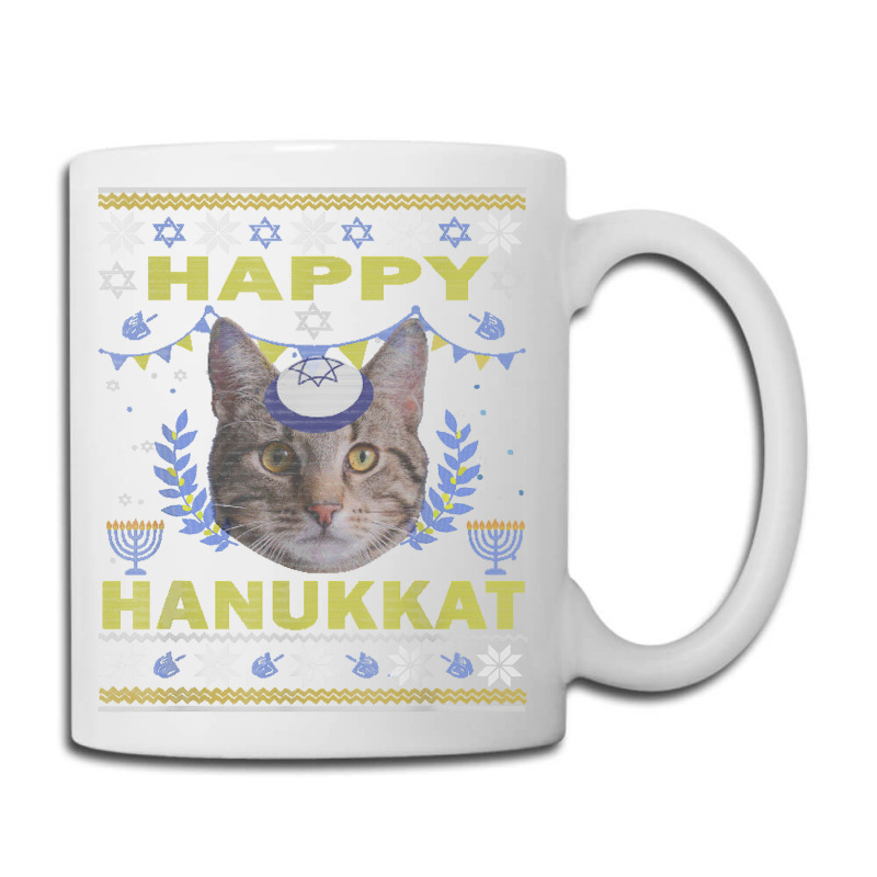 Funny American Wirehair Cat Jewish Holiday Hanukkat Happy T Shirt Coffee Mug | Artistshot