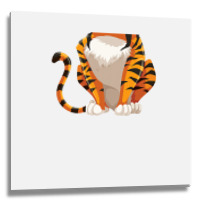 Headless Tiger Lazy Diy Halloween Costume Funny Animal Body T Shirt Metal Print Square | Artistshot