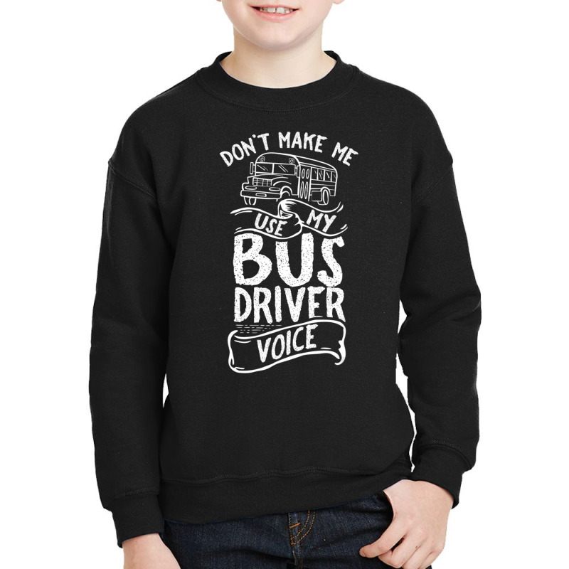 Bus Driver Voice Job Operator Busman Driving Youth Sweatshirt by cm-arts | Artistshot